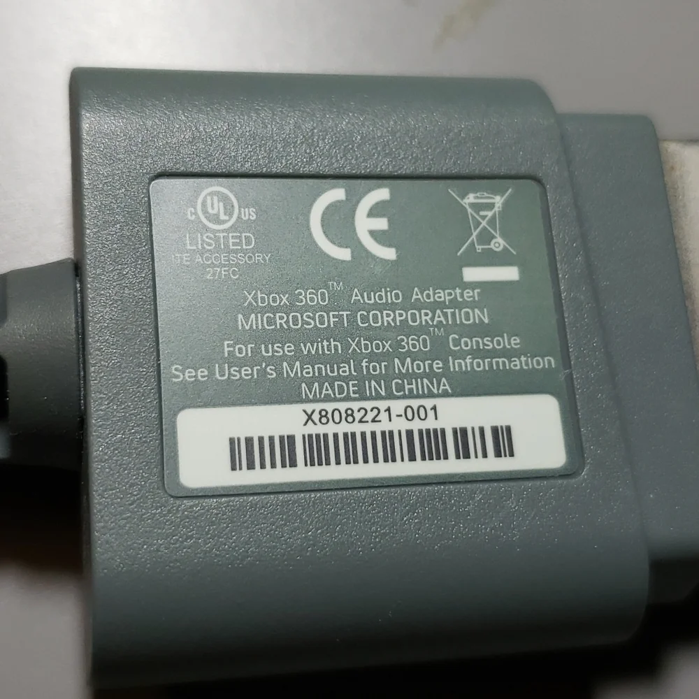 Microsoft Xbox 360 OEM Audio Adapter